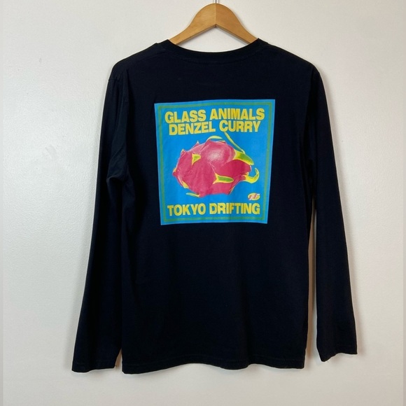 GLASS ANIMALS TOKYO DRIFTING ORGANIC COTTON LONG SLEEVE BAND TEE - Picture 5 of 8